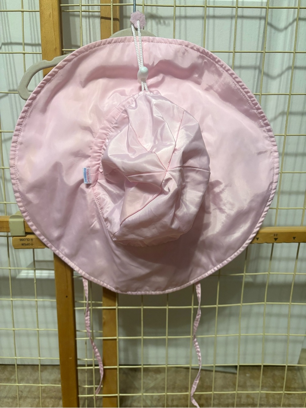 Ruffle Butts Light Pink Sun Hat with Chin Ties